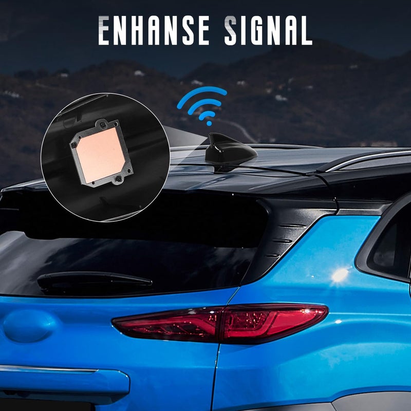 AMSPRAC Shark Fin Antenna Cover,Car Roof Antenna Caps Compatible with Hyundai Kona 2018 2019 2020 2021 2022 2023,for Kia Sorento 2019-2020,96210-J9300,Roof Topper Cover Replacement,with Chip - Image 3